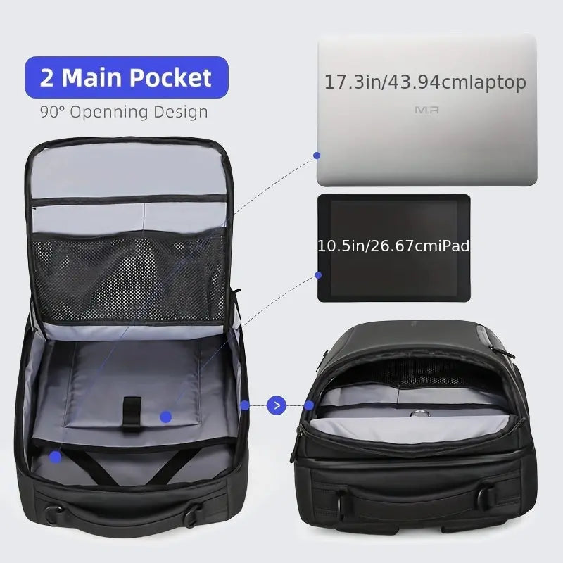 Waterproof High Tech Backpack with Sport CarShape Design and USB Charging Port, TravelLaptop Backpack Fits 17.3 Inch Notebookcomputer backpack boo
