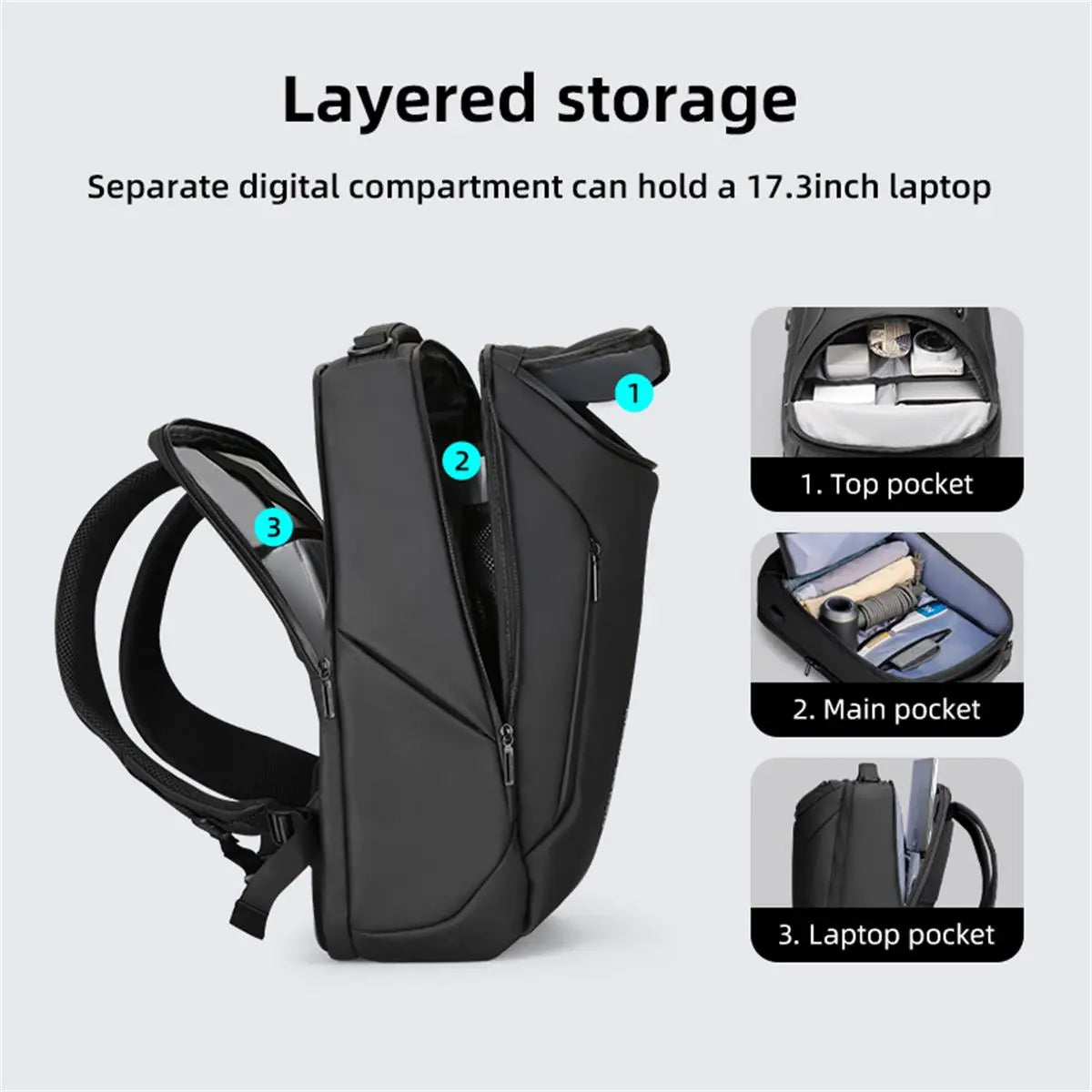 Waterproof High Tech Backpack with Sport CarShape Design and USB Charging Port, TravelLaptop Backpack Fits 17.3 Inch Notebookcomputer backpack boo