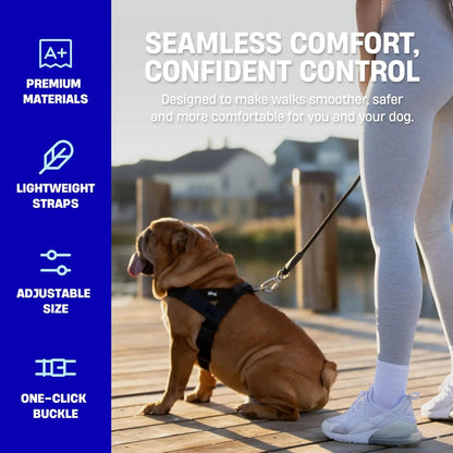 Dog Harness – Easy to put on, anti-pull design – Safe, secure, and comfortable – Suitable for all dogs