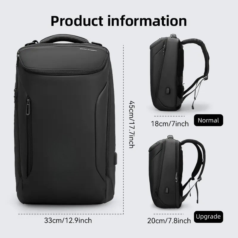 Waterproof High Tech Backpack with Sport CarShape Design and USB Charging Port, TravelLaptop Backpack Fits 17.3 Inch Notebookcomputer backpack boo