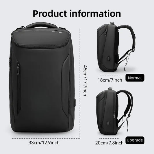 Waterproof High Tech Backpack with Sport CarShape Design and USB Charging Port, TravelLaptop Backpack Fits 17.3 Inch Notebookcomputer backpack boo