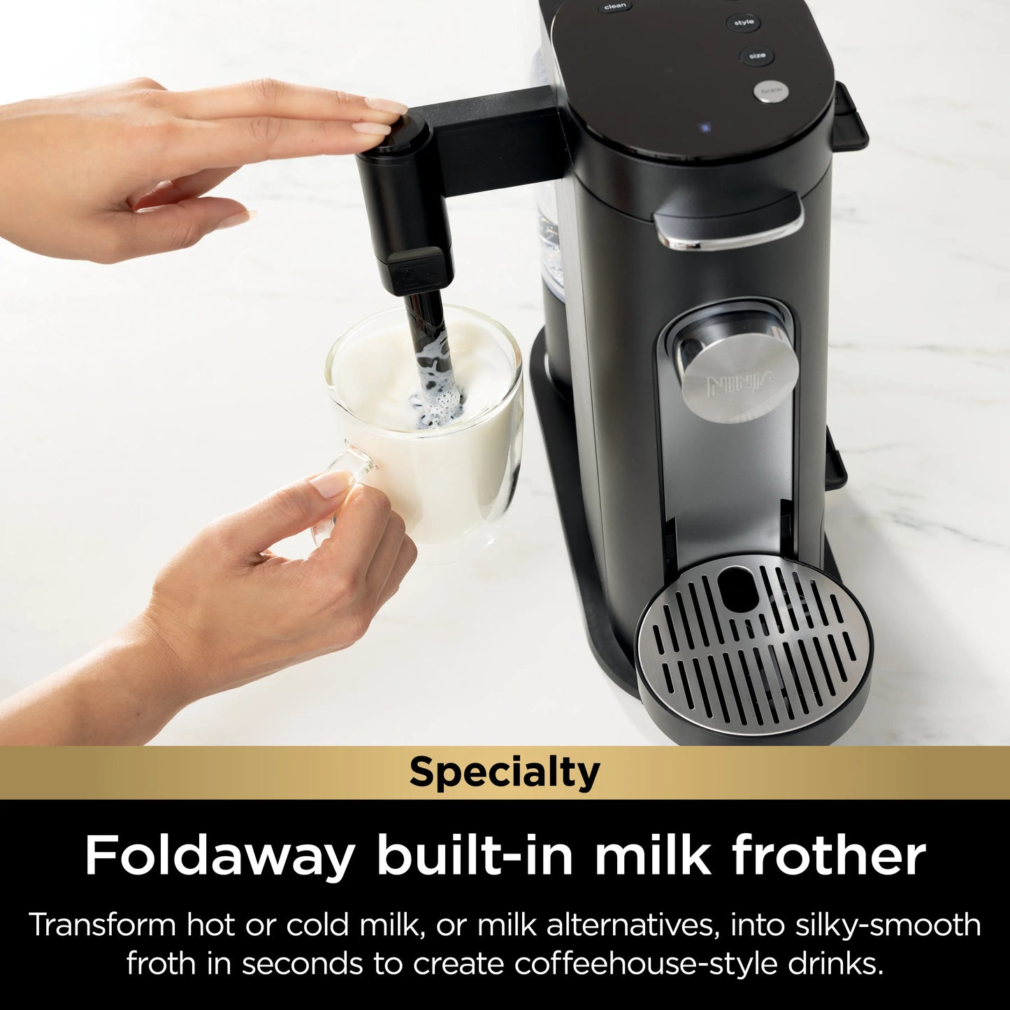 Single-Serve Pods & Grounds SpecialtyCoffee Maker
