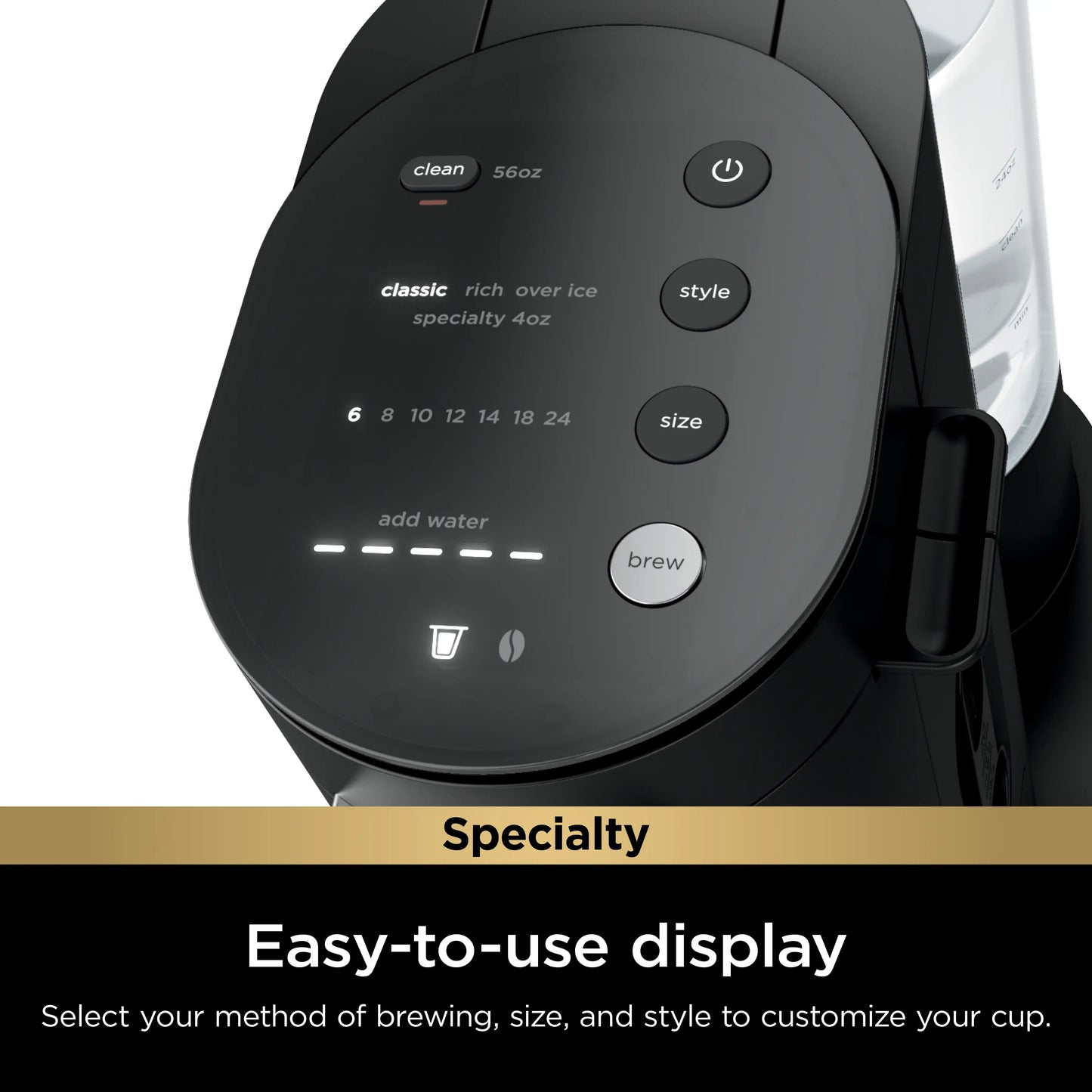 Single-Serve Pods & Grounds SpecialtyCoffee Maker