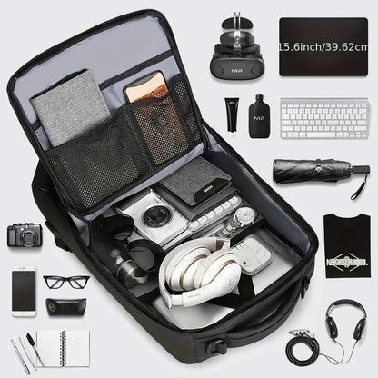 Waterproof High Tech Backpack with Sport CarShape Design and USB Charging Port, TravelLaptop Backpack Fits 17.3 Inch Notebookcomputer backpack boo