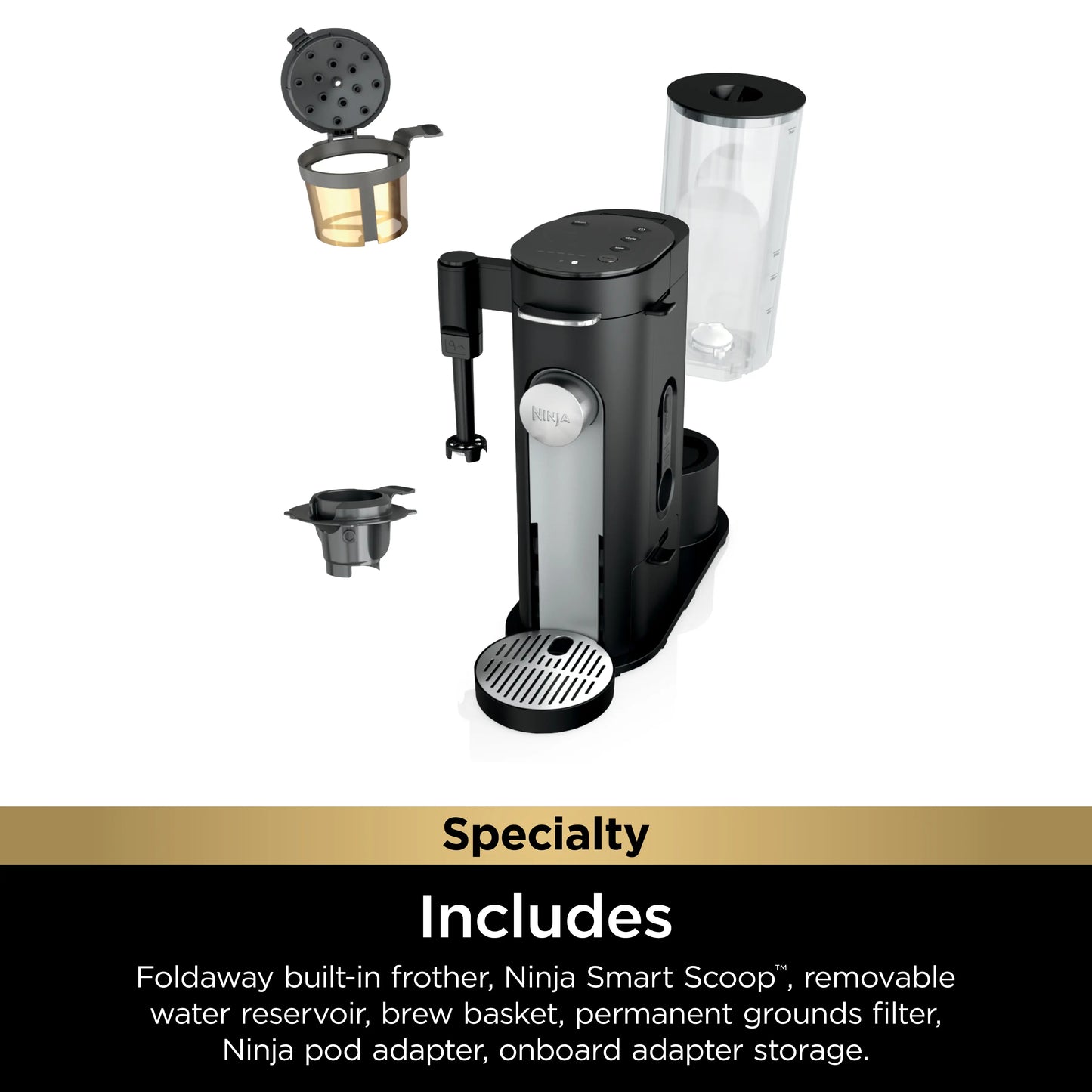 Single-Serve Pods & Grounds SpecialtyCoffee Maker