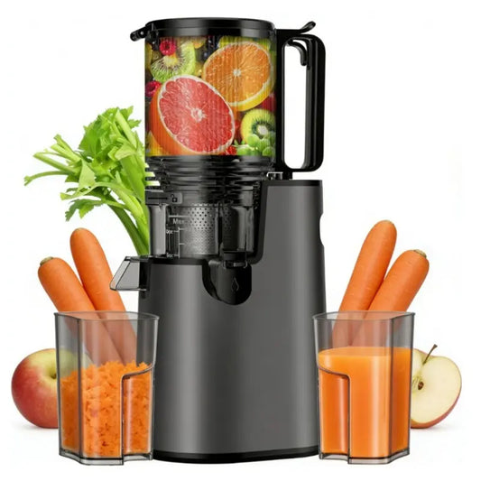 Cold Press Juicer -  5.4 Inch Feed Chute, High JuiceYield, Easy Clean, 55rpm Technology for  Vegg