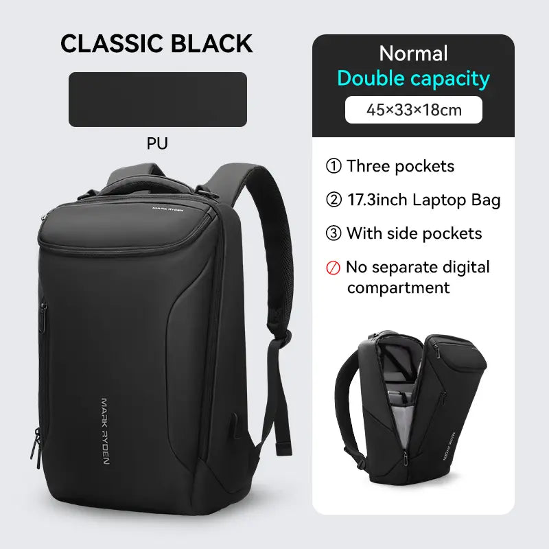 Waterproof High Tech Backpack with Sport CarShape Design and USB Charging Port, TravelLaptop Backpack Fits 17.3 Inch Notebookcomputer backpack boo